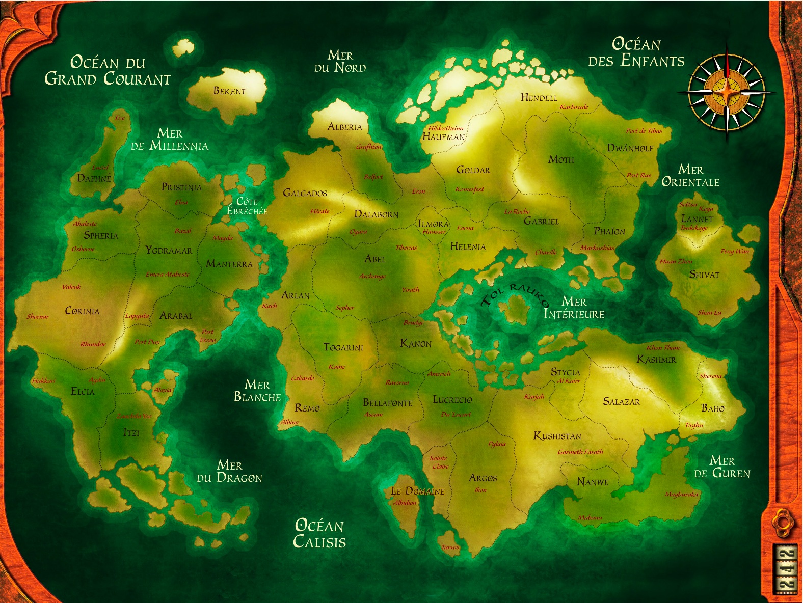 World map  World-of-gaia